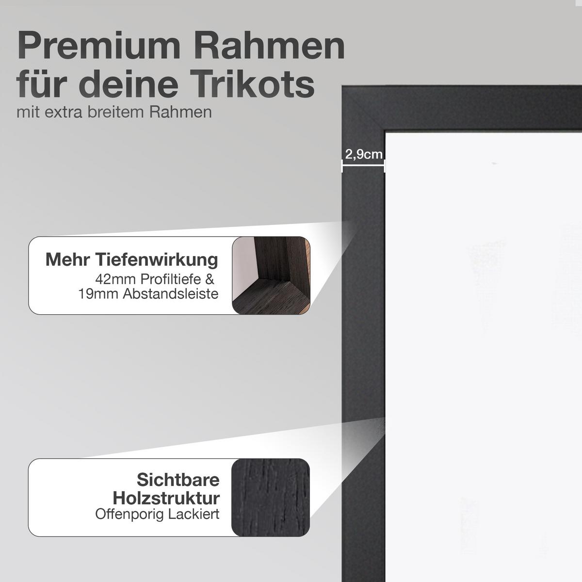 TRIKOTRAHMEN 60/90 Premium - Schwarz, Holz (60/90cm) - K-Möbel