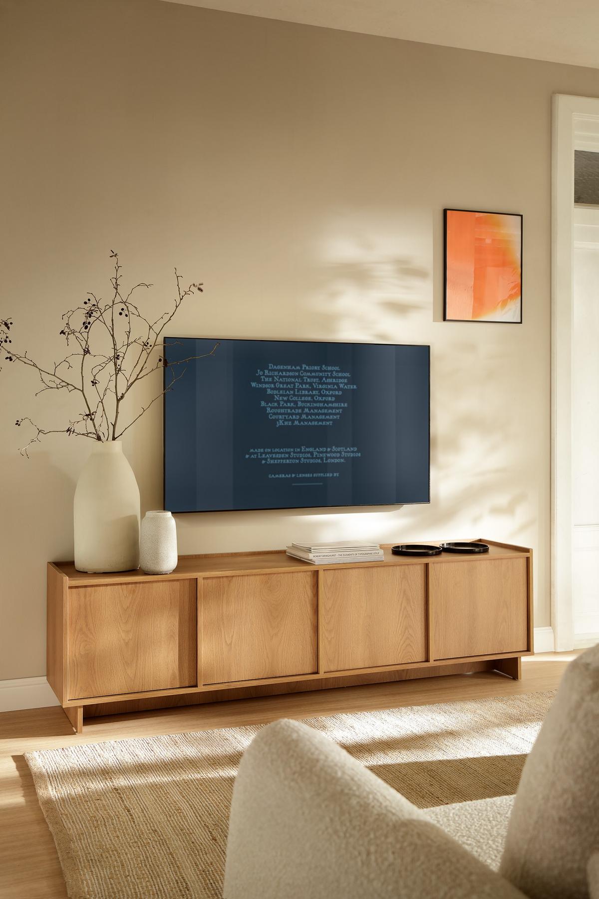 LOWBOARD ZENITH 195/55/39 cm, Braun - Braun, Holzwerkstoff (195/55/39cm) - MASSENO