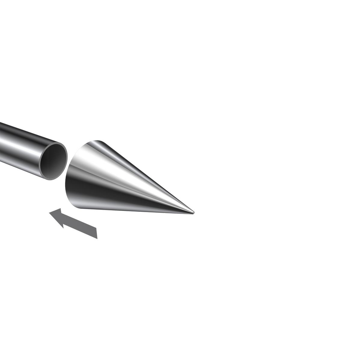 ENDSTÜCKE FÜR GARDINENSTANGEN 20 mm Ø, Savio Chrom, Packung 2 Stück - Chromfarben, Metall (6/3.4/3.4cm) - INTERDECO