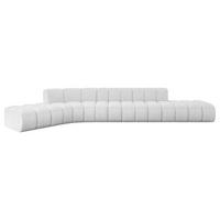 ECKSOFA modulares Sofa Solven-L2 - 471x174x70 cm Weiß - Weiß, Holzwerkstoff/Textil (471/174cm) - ALTDECOR