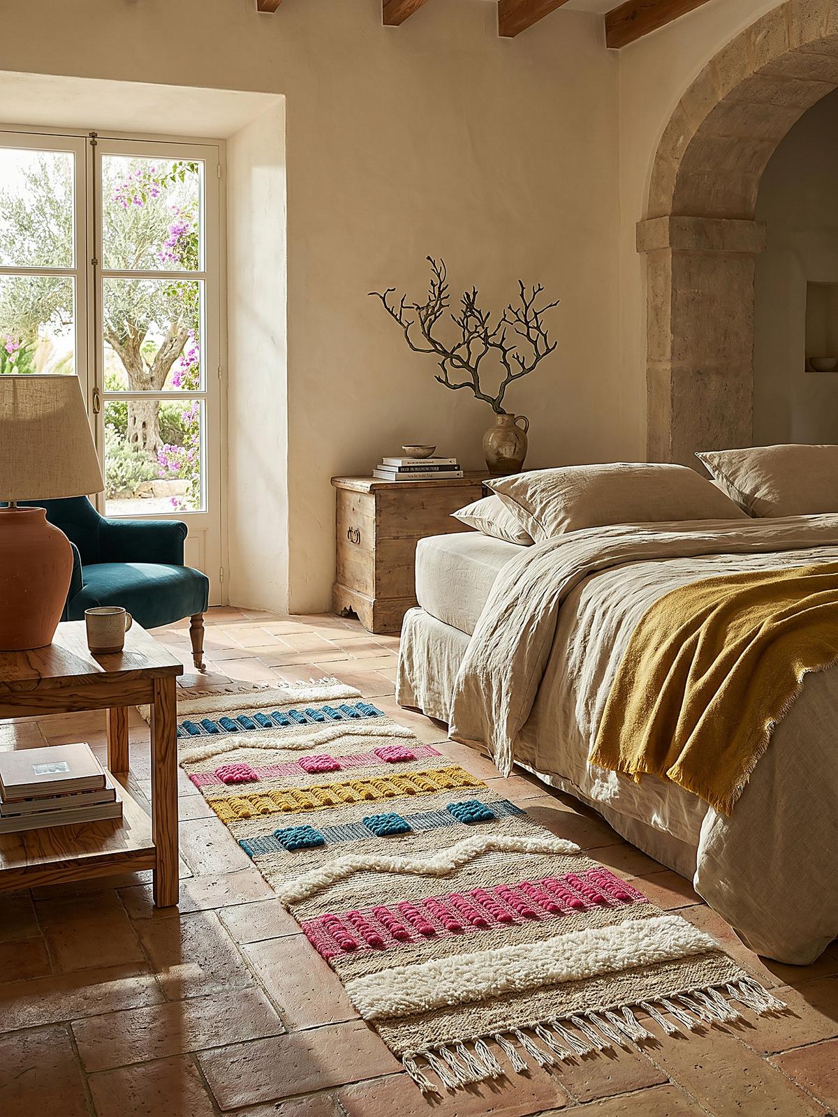 TEPPICH aus Jute handgewebt WHARFE in Bunt, geometrisch, 60 x 230 cm - Multicolor, Textil (230/60cm) - KADIMA DESIGN