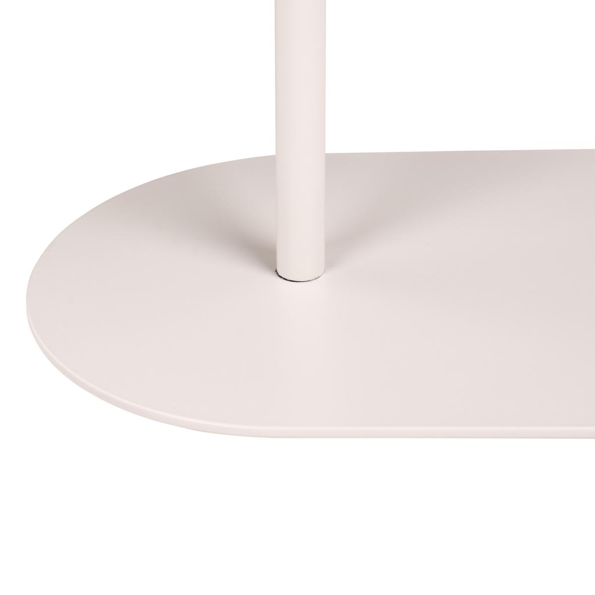 BEISTELLTISCH Metall Cremeweiß Mille - Creme, Metall (48/28/49cm) - Beliani