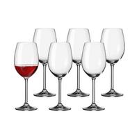 ROTWEINGLÄSER Daily transparent 180 ml 6er Set - Transparent, Glas (0.6L) - Leonardo Living