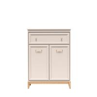 KOMMODE CUNEO 92/100/35cm mit 1 Schubladen 2 Türen Kaschmir - Kaschmir, Holzwerkstoff (92/100/35cm) - MASSENO
