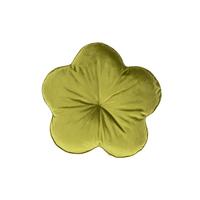 KISSEN-BLUME Samt&Sonders mai-grün 50 cm Ø - Olivgrün/Grün, Textil (50cm) - beties Heimtextil