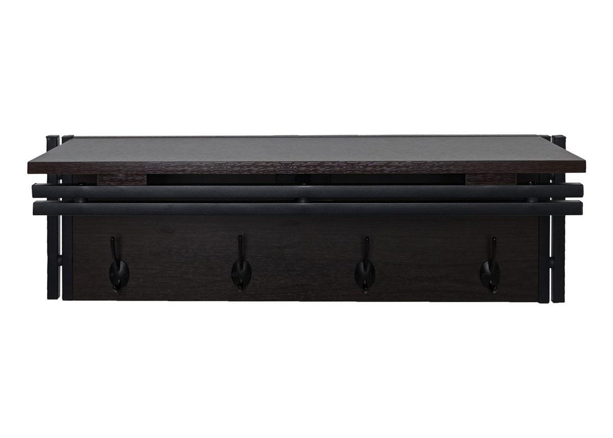 WANDGARDEROBE Dunkelbraun - Dunkelbraun, Holzwerkstoff (75/24/24cm) - MCW