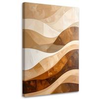 LEINWANDBILD 3D und geometrisch 70x100cm - Beige, Textil (70/100cm) - Feeby