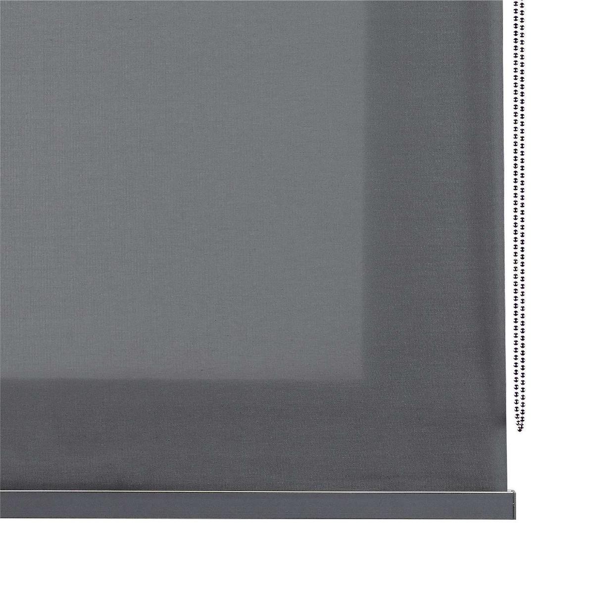 ROLLO| Grau, 100 cm x 180 cm - Dunkelgrau, Kunststoff (100/180cm) - STORESDECO