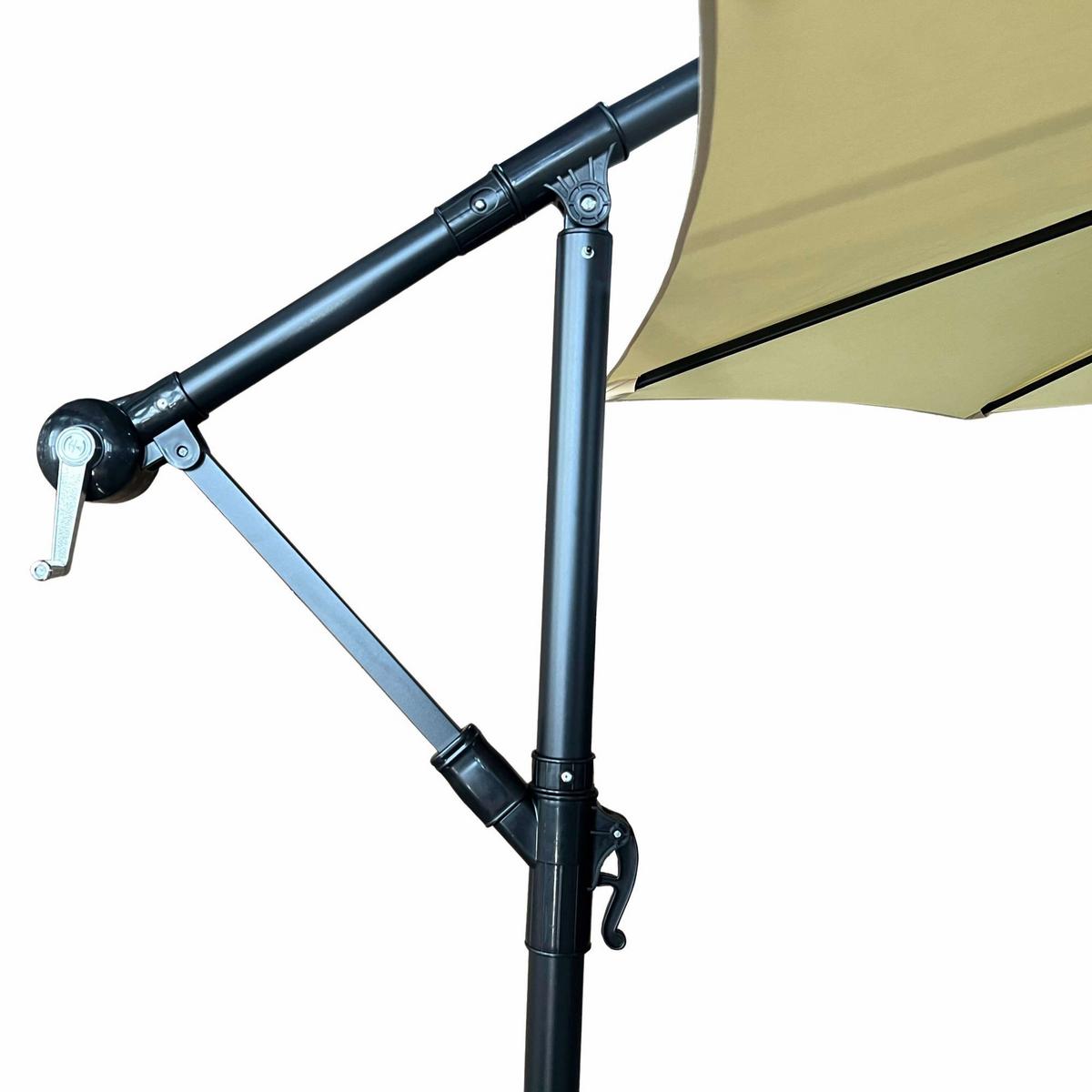 GARTENSCHIRM Beige 300/245/300 - Beige, Textil/Metall (300/300cm) - RAUMHIRSCH FURNITURE