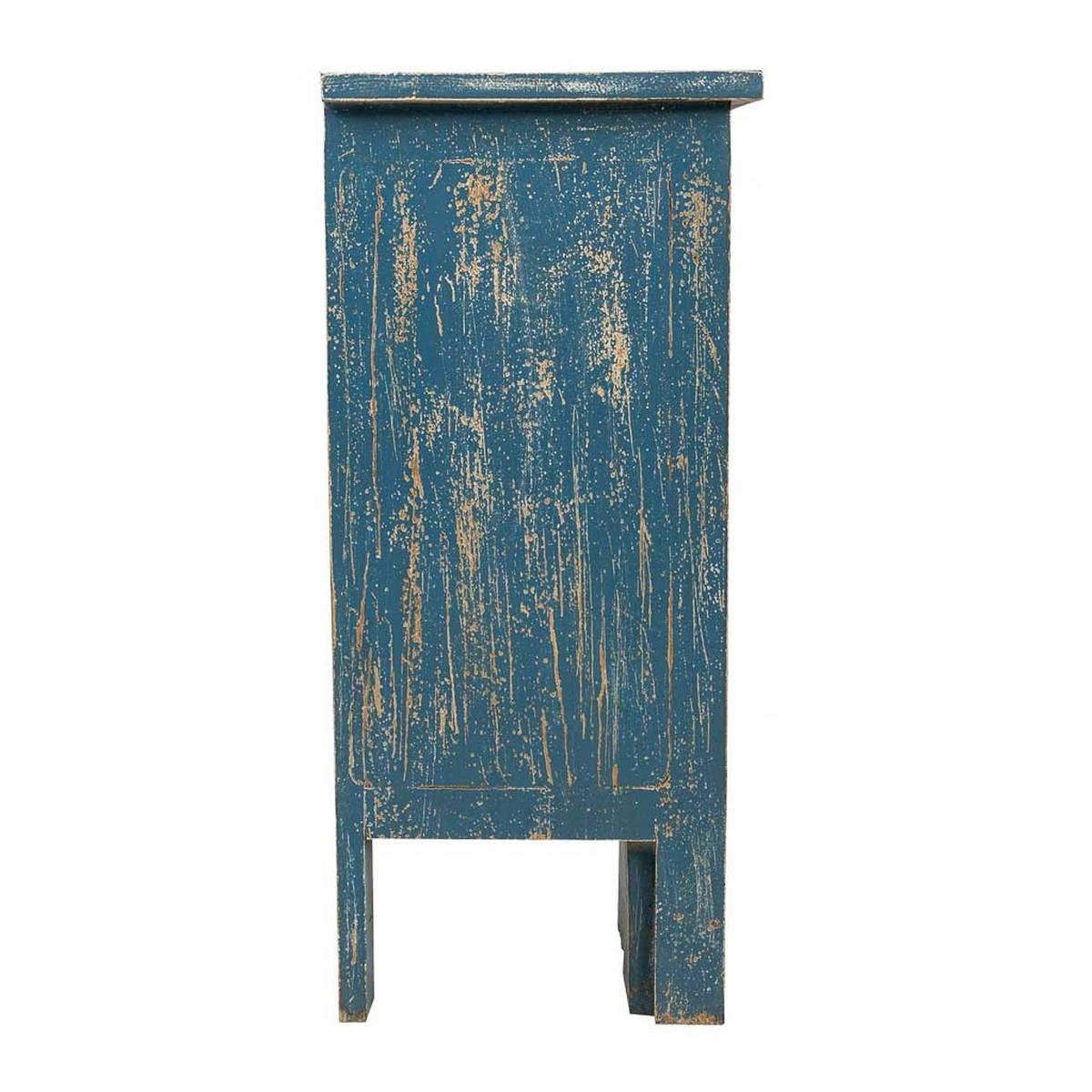 KONSOLENTISCH aus Holz, 160x40x90cm - Blau, Holz (40/160/90cm) - Wanderlust