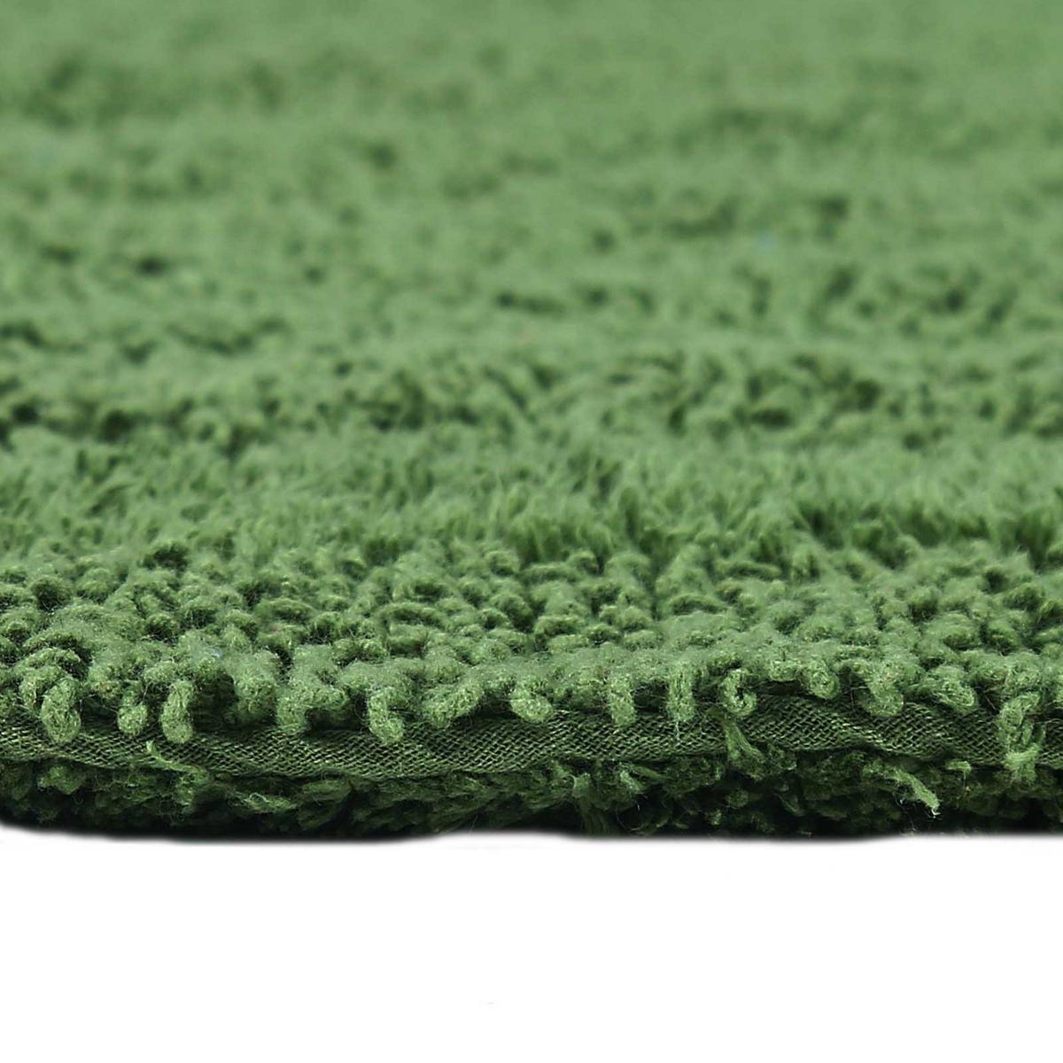 BADEMATTE 40/100 cm, 100% Baumwolle, wendbar - Smaragdgrün, Textil (40/100cm) - Homescapes