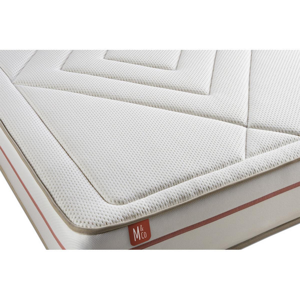 MATRATZE Le Paisible Memory-Schaum 90 x 190 cm h1 - Weiß, Textil (90/190cm) - Marmottes & Co