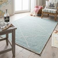 FLACHWEBTEPPICH Braderup 120x170 cm - Hellblau, Textil (120/170cm) - Sansibar SYLT