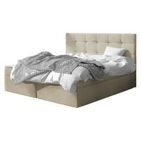 BOXBETT Luanda - H3 - Beige, Holzwerkstoff/Textil (180/200cm) - MIRJAN24