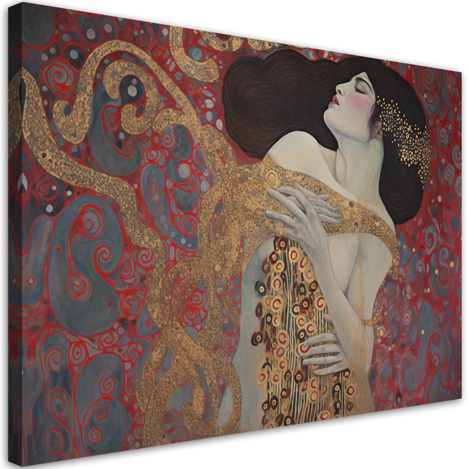 KUNSTDRUCK Gold 60/40 cm - Goldfarben, Textil (60/40cm) - KUNSTLOFT