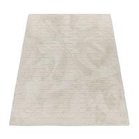 HOCHFLORTEPPICH, mit Struktur, aus Polyester, Florhöhe 22 mm, Creme, 120 x 160 cm - Beige, Textil (120/160cm) - KADIMA DESIGN