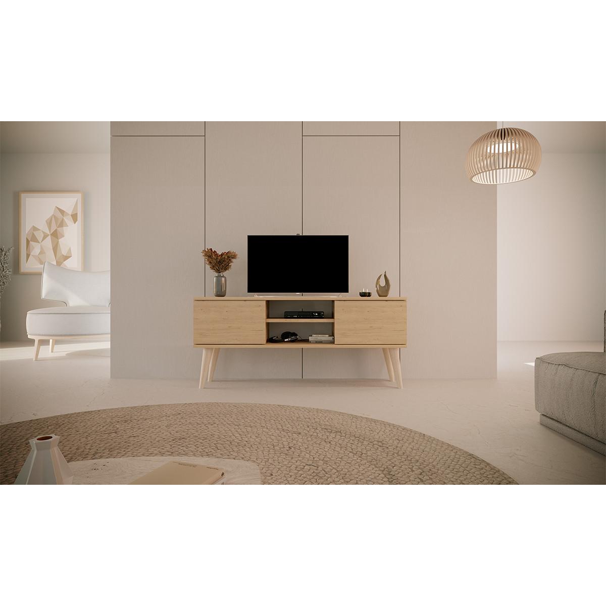 TV-MÖBEL Toronto Holz - Braun, Holzwerkstoff (120/35/55cm) - Petits-meubles