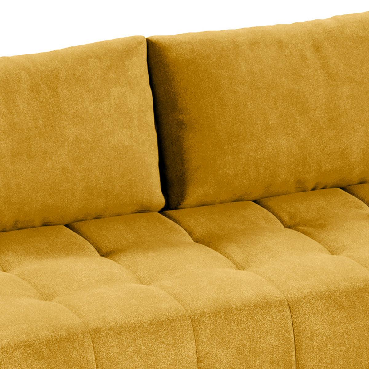 ECKSOFA Jonas 4 Sitzplätze Gelb - Gelb, Holzwerkstoff (265/185cm) - Petits-meubles