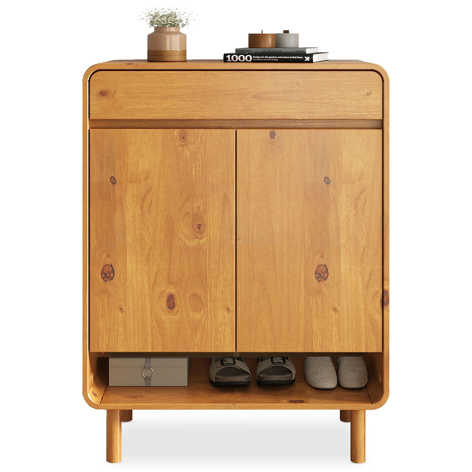 SCHUHSCHRANK JUAN Eiche - Eichefarben, Holz (79/104/37cm) - IDIMEX