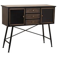 ANRICHTE 122x42x100 cm - Braun, Metall (122/100/42cm) - Wanderlust