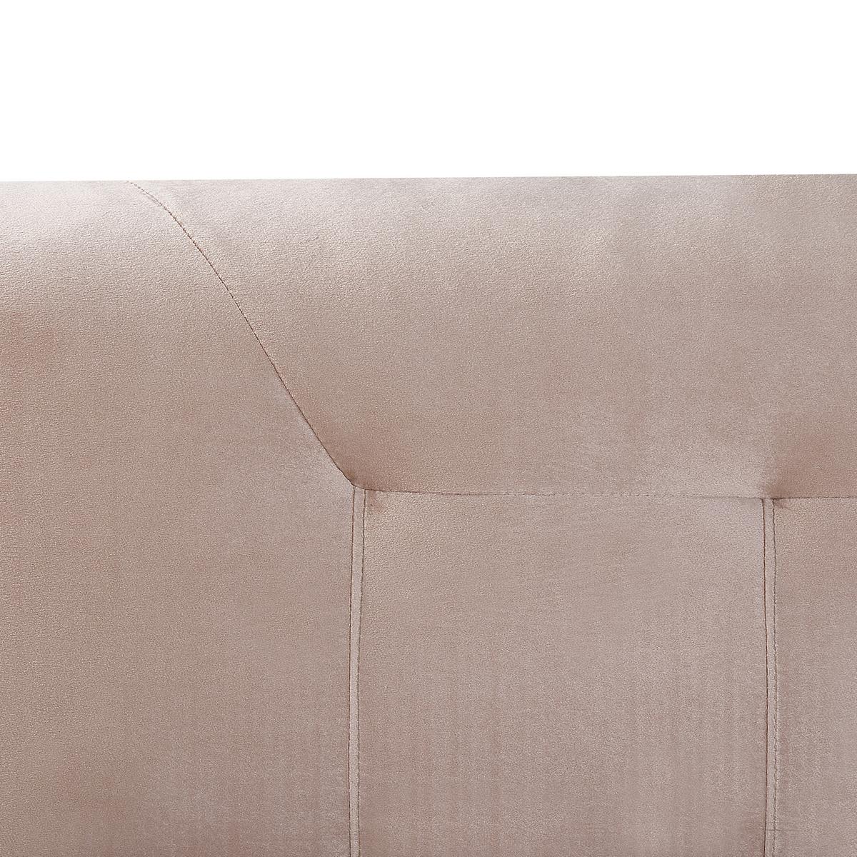 BOXSPRINGBETT 180/200cm Pastellrosa Marquise - Pink, Textil (180/200cm) - Beliani