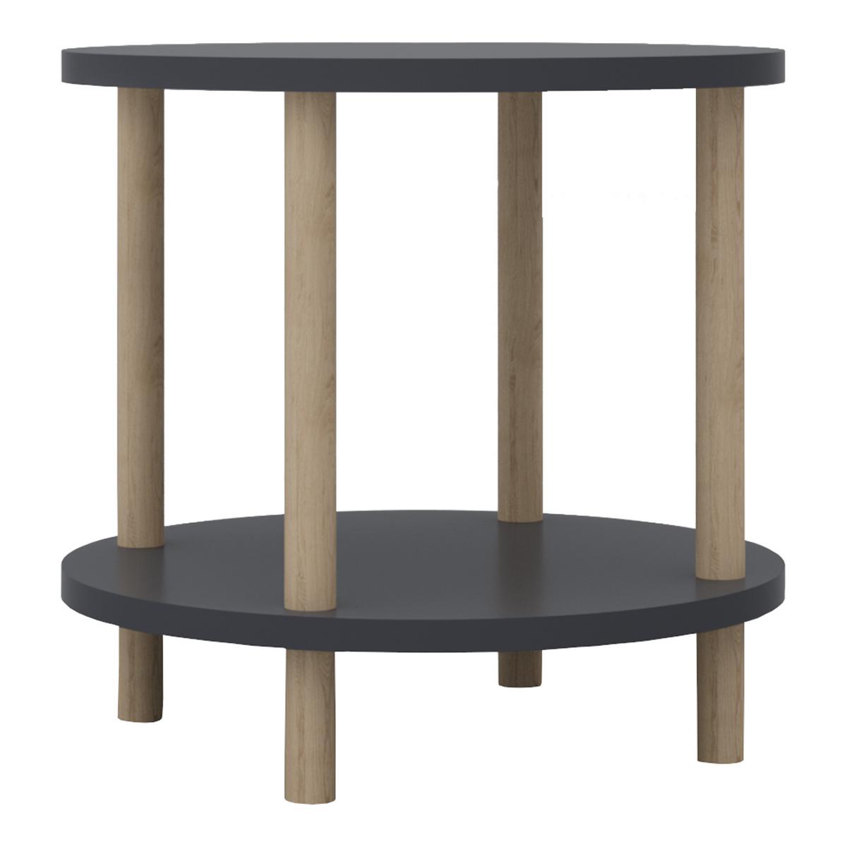 BEISTELLTISCH Ves - Grau, Holzwerkstoff (42/42/49cm) - [en.casa]