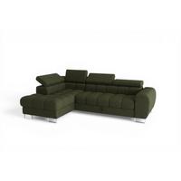 ECKSOFA Bastien Mit Schlaffunktion - Grün, Holzwerkstoff/Textil (170/260cm) - Fun Möbel