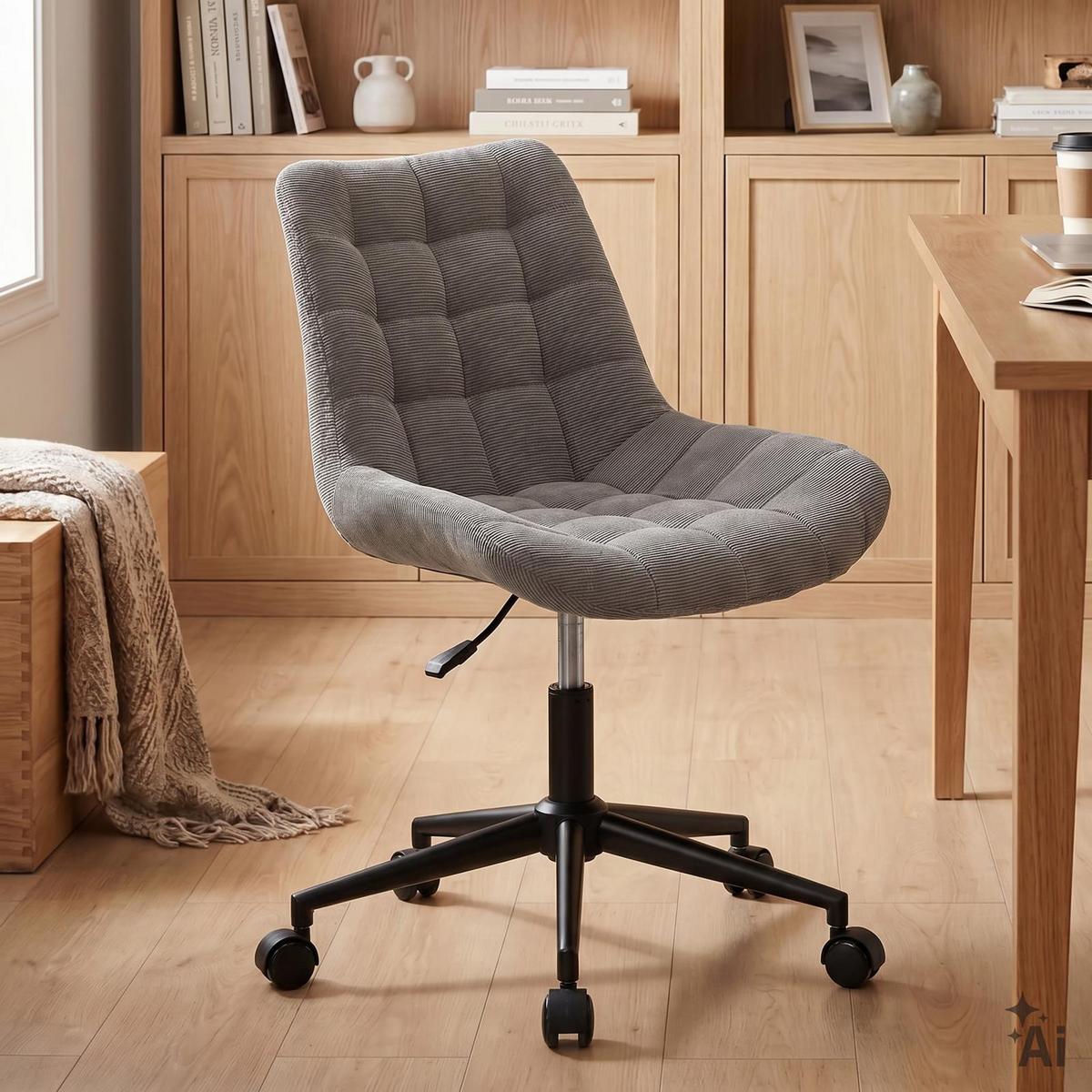 DREHSTUHL VASILO grau - Grau, Textil (54/80/61cm) - IDIMEX