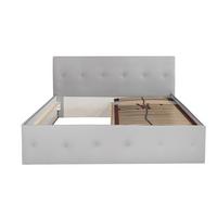 POLSTERBETT Atalanta Grau 100 x 200 x 40 cm Ohne Matratze und Lattenrost - Grau, Holz (100/200cm) - Halmon Schlafkomfort Betten 