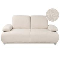 2-SITZER-SOFA Bouclé Cremeweiß Nacka - Creme, Textil (174/89/110cm) - Beliani