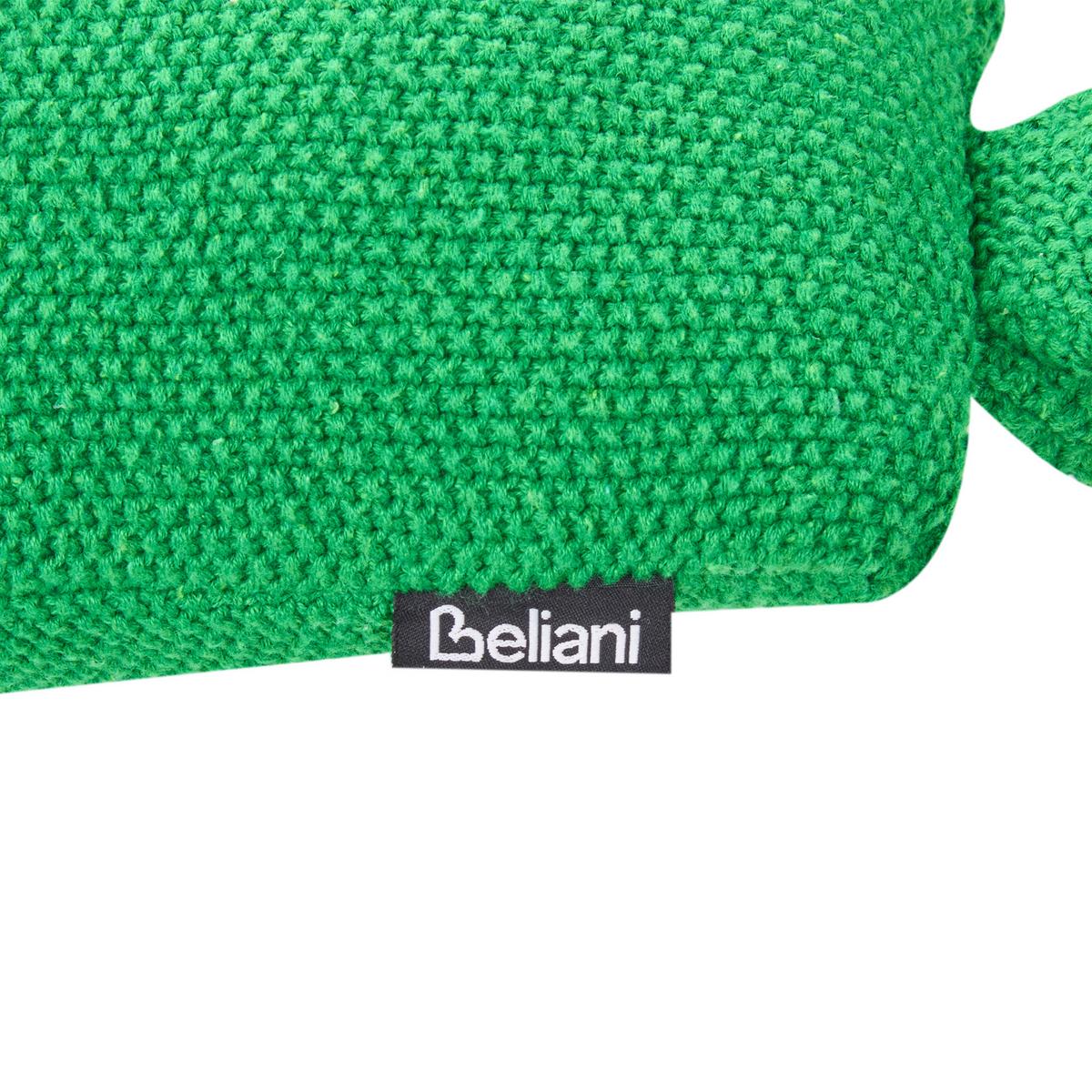 DEKOKISSEN 2er-Set Grün 45/45 cm Dinos - Gelb/Grün, Naturmaterialien (45/45cm) - Beliani