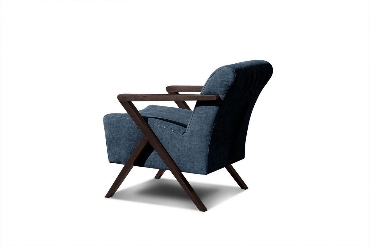 SESSEL LEBRON, dunkelblau - Dunkelblau, Holzwerkstoff/Textil (65/82/79cm) - Wozimo