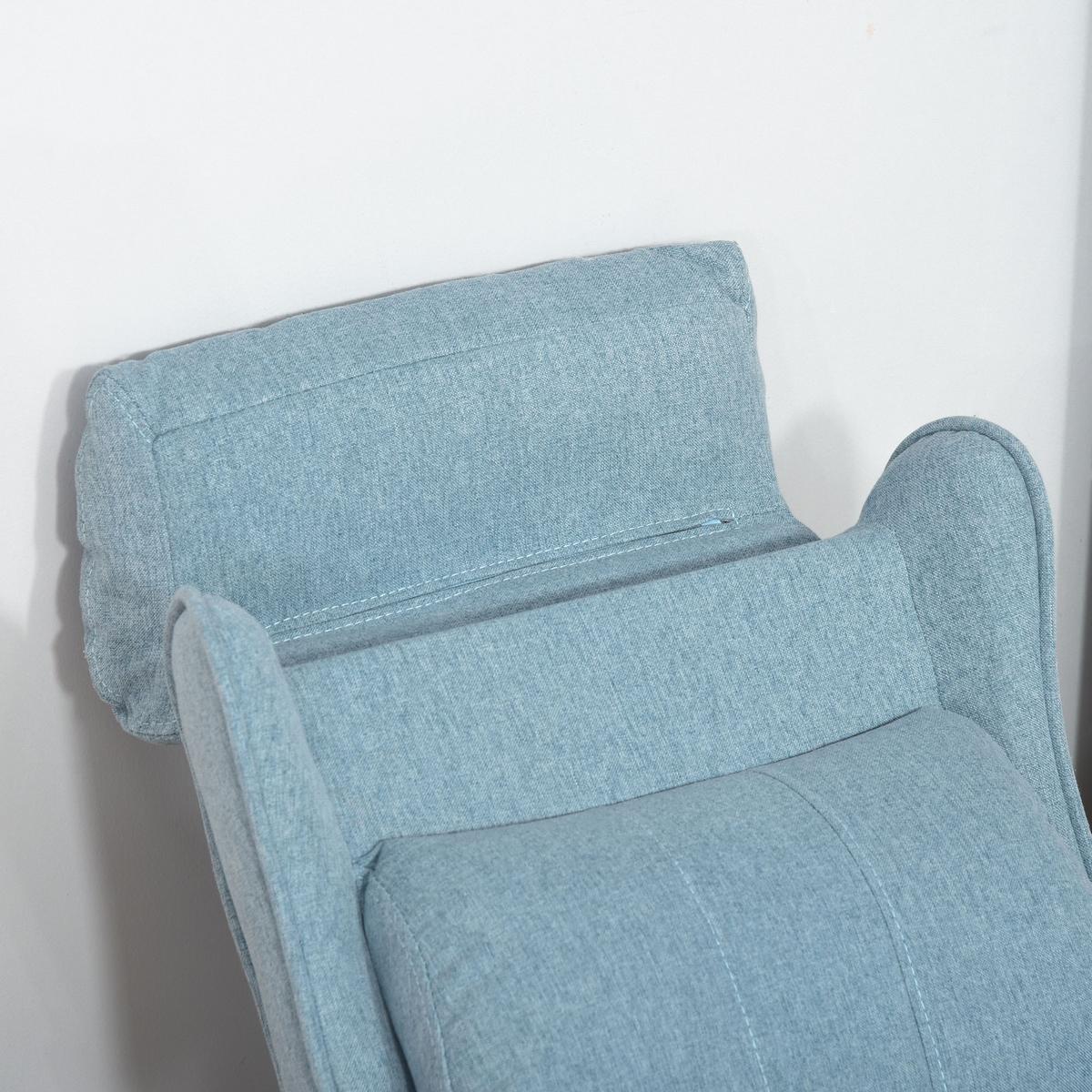 KINDERSESSEL Kindersofa Kindercouch Liegesofa verstellbar mit Fußstütze Blau - Blau, Holz (53/70/58cm) - HOMCOM