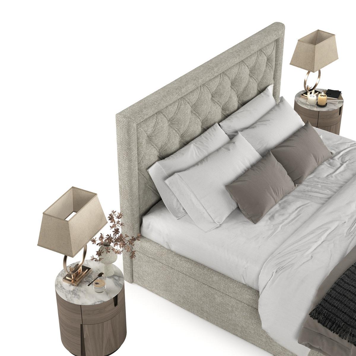 POLSTERBETT Nicobar mit Stauraum 160/200 cm Beige im Alta Stoff - Beige/Schwarz, Holz/Holzwerkstoff (160/200cm) - AltaBeds