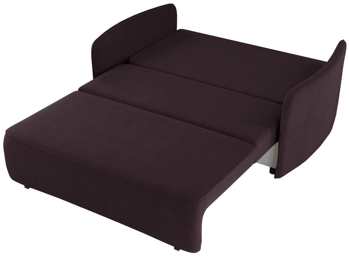 SCHLAFSOFA Paxi 165 cm - Lila/Schwarz, Textil/Metall (165/84/106cm) - Selsey