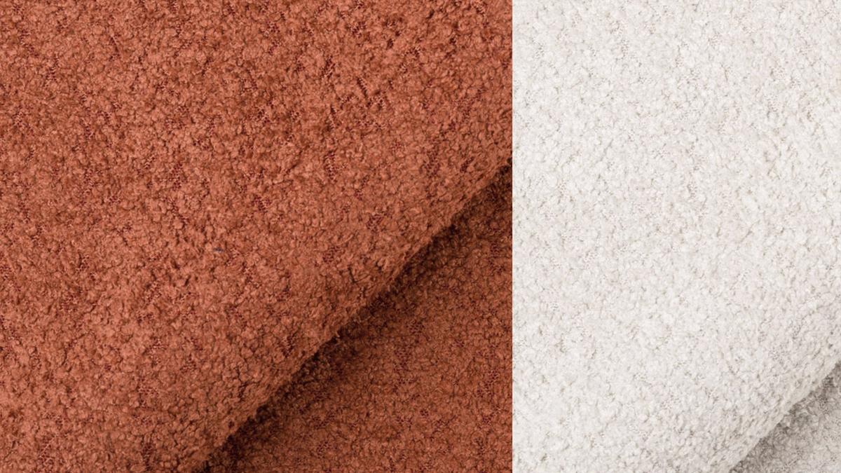 ECKSOFA CALME 5-Sitzer, dunkelorange - Dunkelorange/Schwarz, Holz/Textil (294/229cm) - Wozimo