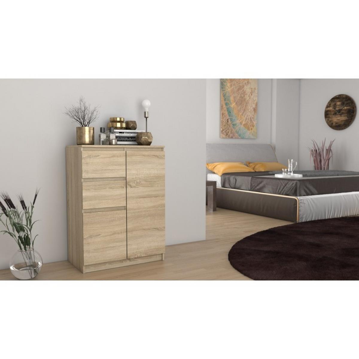 KOMMODE Sonoma Eiche 70/97/40 - Sonoma Eiche, Holzwerkstoff (70/97/40cm) - RAUMHIRSCH FURNITURE