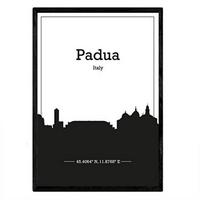 POSTER Padua Skyline A3 Rahmenlos - Klar, Papier (29.7/5/42cm) - Nacnic