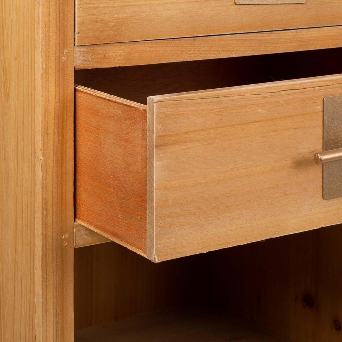 HIGHBOARD aus Holz und Metall, 120x38x140 cm braun - Braun, Holz (120/139.5/37.5cm) - Wanderlust