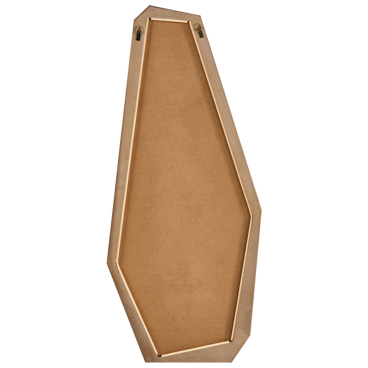 WANDSPIEGEL 44/104 cm Hellbraun Chanu - Hellbraun/Braun, Holzwerkstoff (44/104/3cm) - Beliani