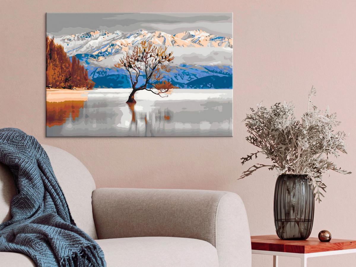 MALEN NACH ZAHLEN 50/40 cm - Multicolor, Textil (1.4/40cm) - KUNSTLOFT