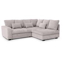ECKSCHLAFSOFA Ramo mit Bettkasten, Topper gratis, Cappuccino, rechts - Schwarz/Cappuccino, Textil (229/190cm) - Beautysofa