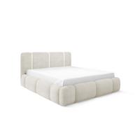 POLSTERBETT Springs Komplettset - Creme, Holzwerkstoff/Textil (180/200cm) - Fun Möbel