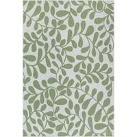FLACHWEBTEPPICH Floral BORNO Polypropylen Grün 120 x 170 cm - Grün, Textil (120/170cm) - KADIMA DESIGN