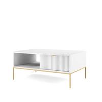 COUCHTISCH STELLARE 104/46/68 cm Weiß - Weiß, Holzwerkstoff (68/104/46cm) - MASSENO