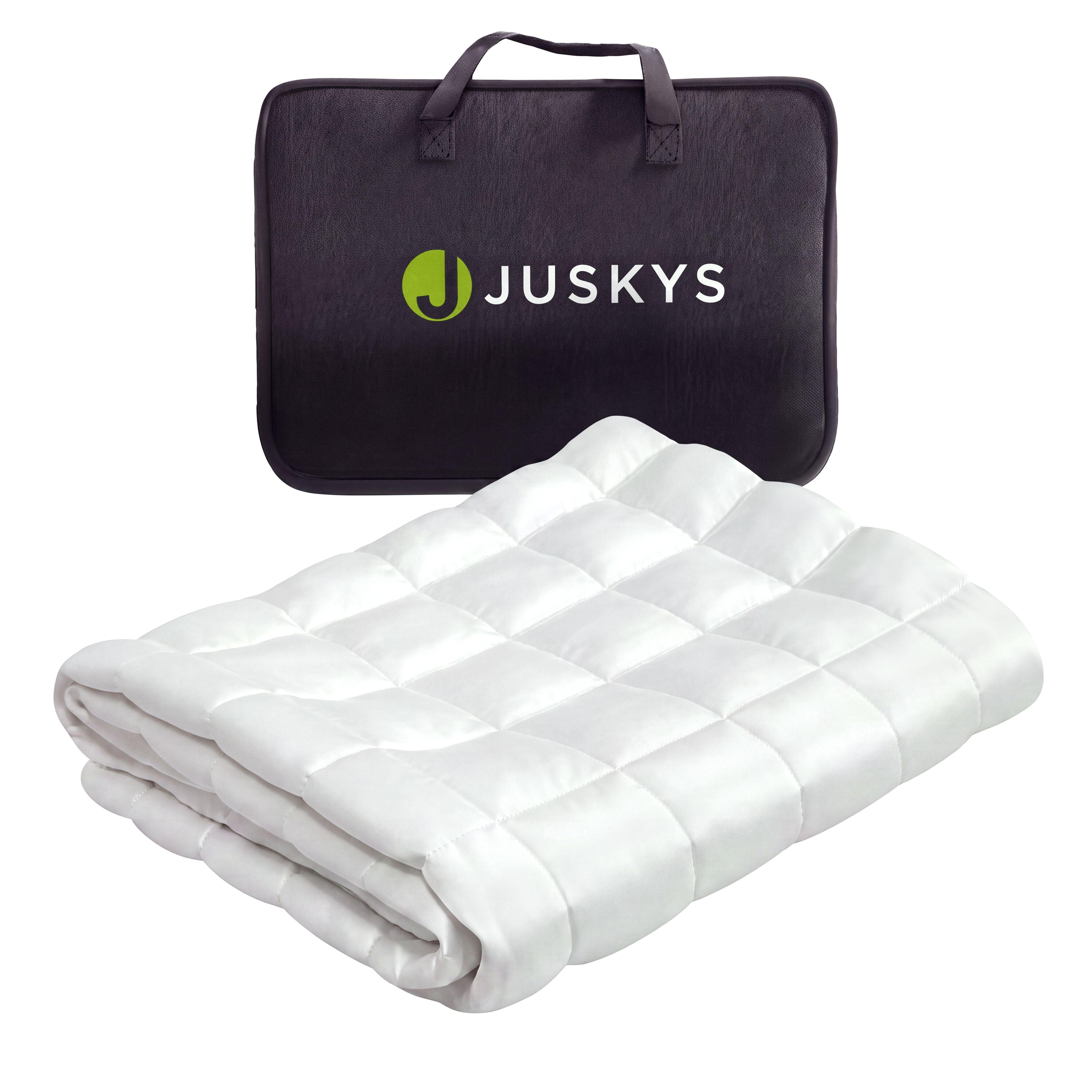 GEWICHTSDECKE Anti Stress Bettdecke 135x200 cm 9 kg - Weiß, Textil (135/200cm) - Juskys
