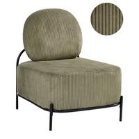 SESSEL Cord Grün Lunde - Grün, Textil (67/81/74cm) - Beliani