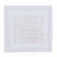 DUSCHVORLEGER 50/50 cm, 100% Baumwolle, wendbar - Weiß, Textil (50/50cm) - Homescapes