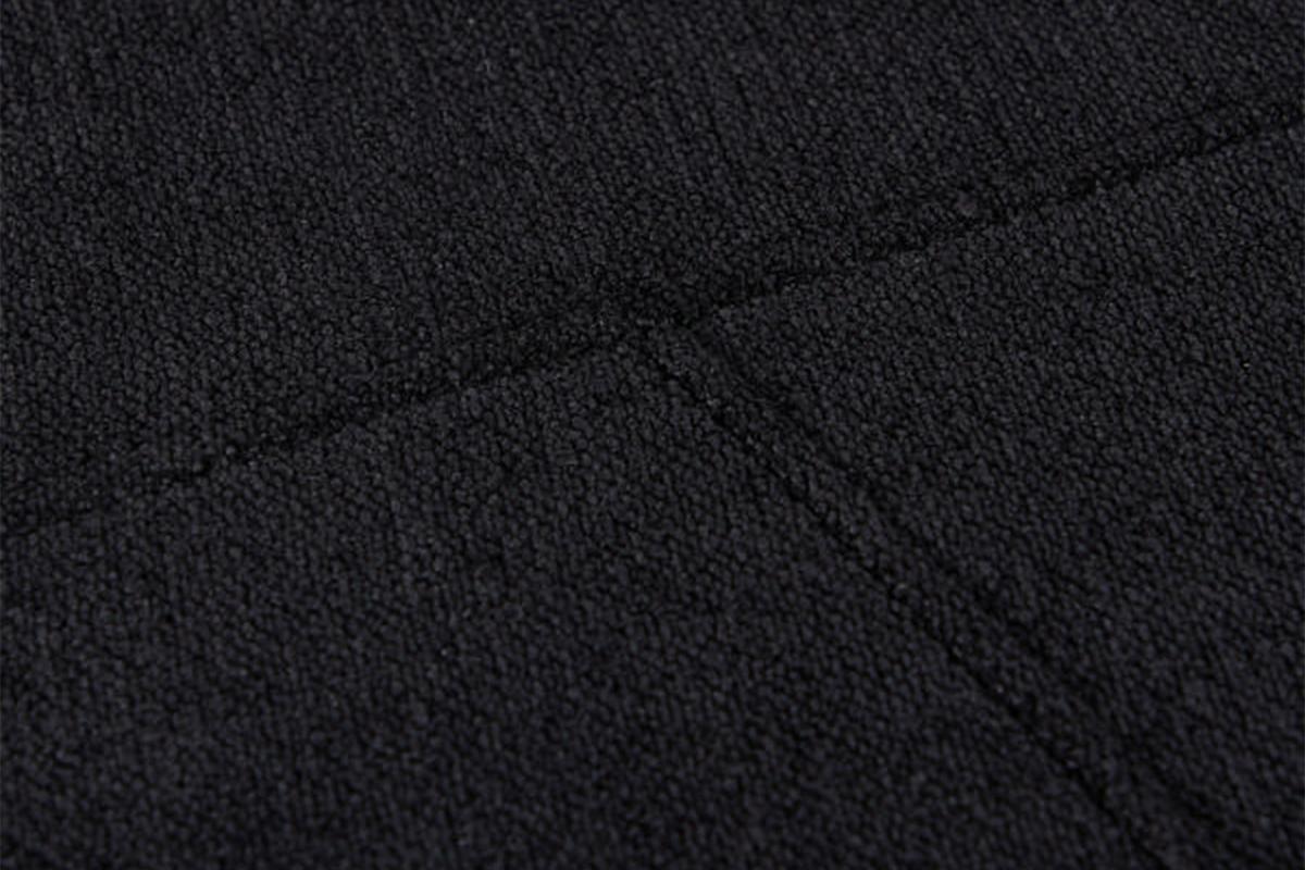 DESIGNSOFA GARBO Schwarz Webstoff - Schwarz, Textil/Metall (280/92/158cm) - KAWOLA