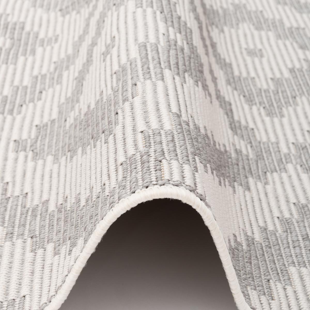 IN & OUTDOOR TEPPICH MARBELLA FLIESENOPTIK - Grau, Textil (80/150cm) - Pergamon